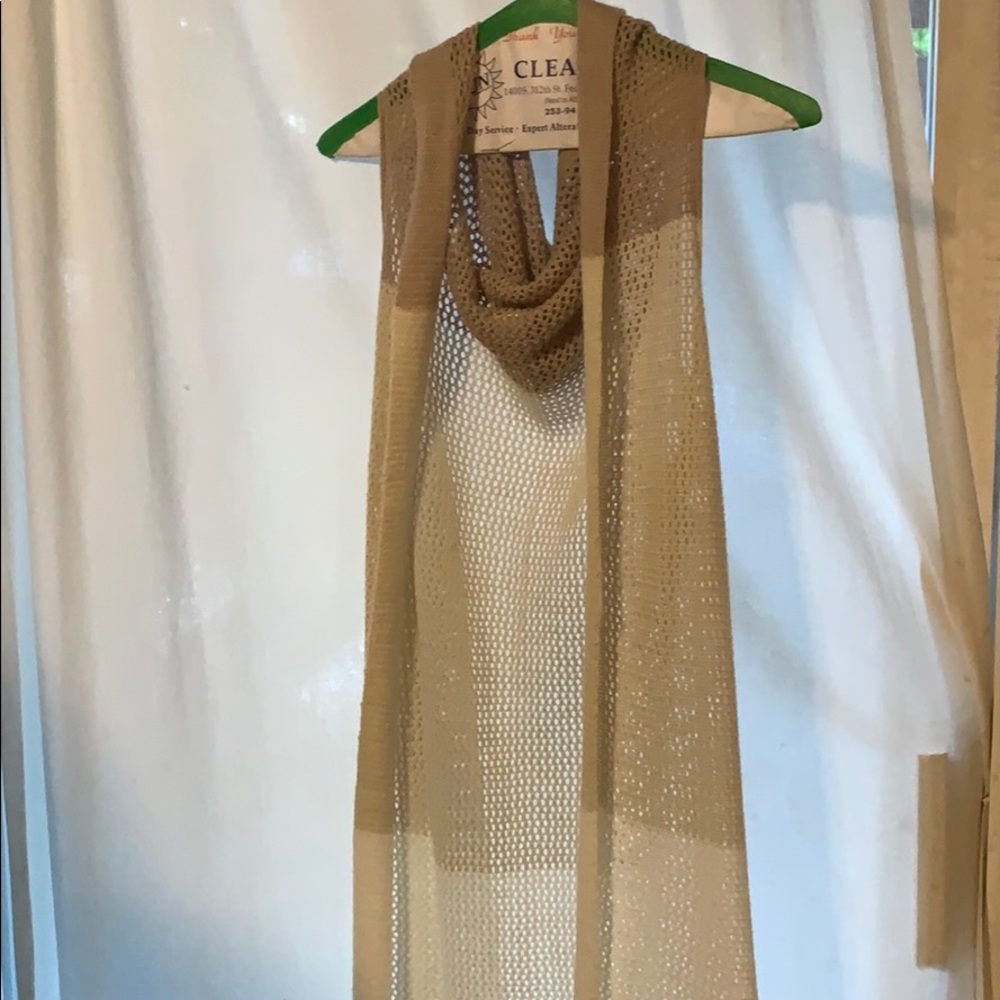 Sonoma knitted sleeveless duster, hoodie